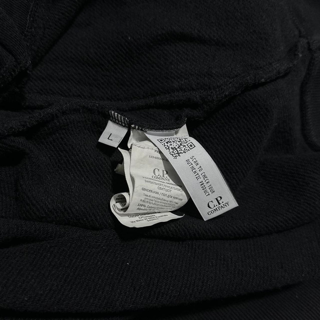 CP Company Black Goggle Hoodie