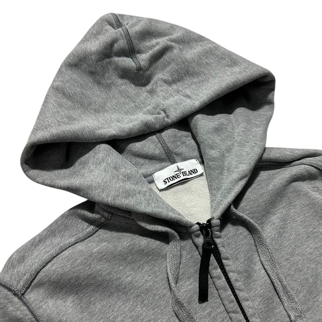Stone Island Grey Full Zip Hoodie