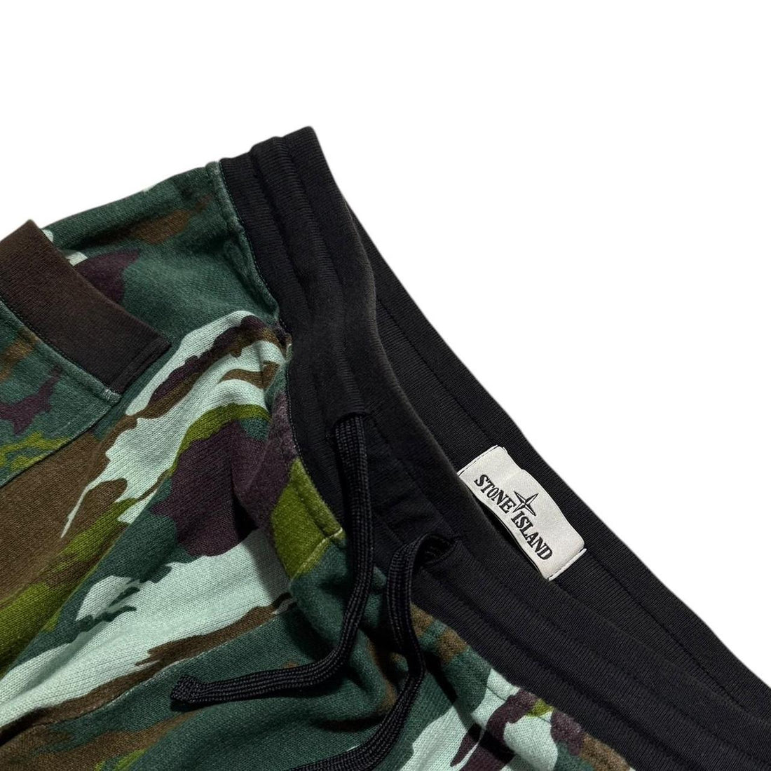 Stone Island Flowing Camo Cotton Shorts