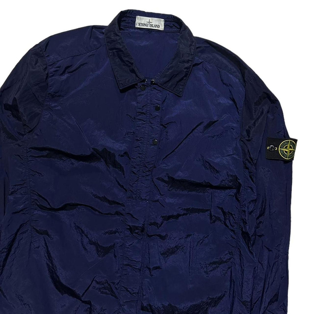 Stone Island Nylon Metal Blue Overshirt