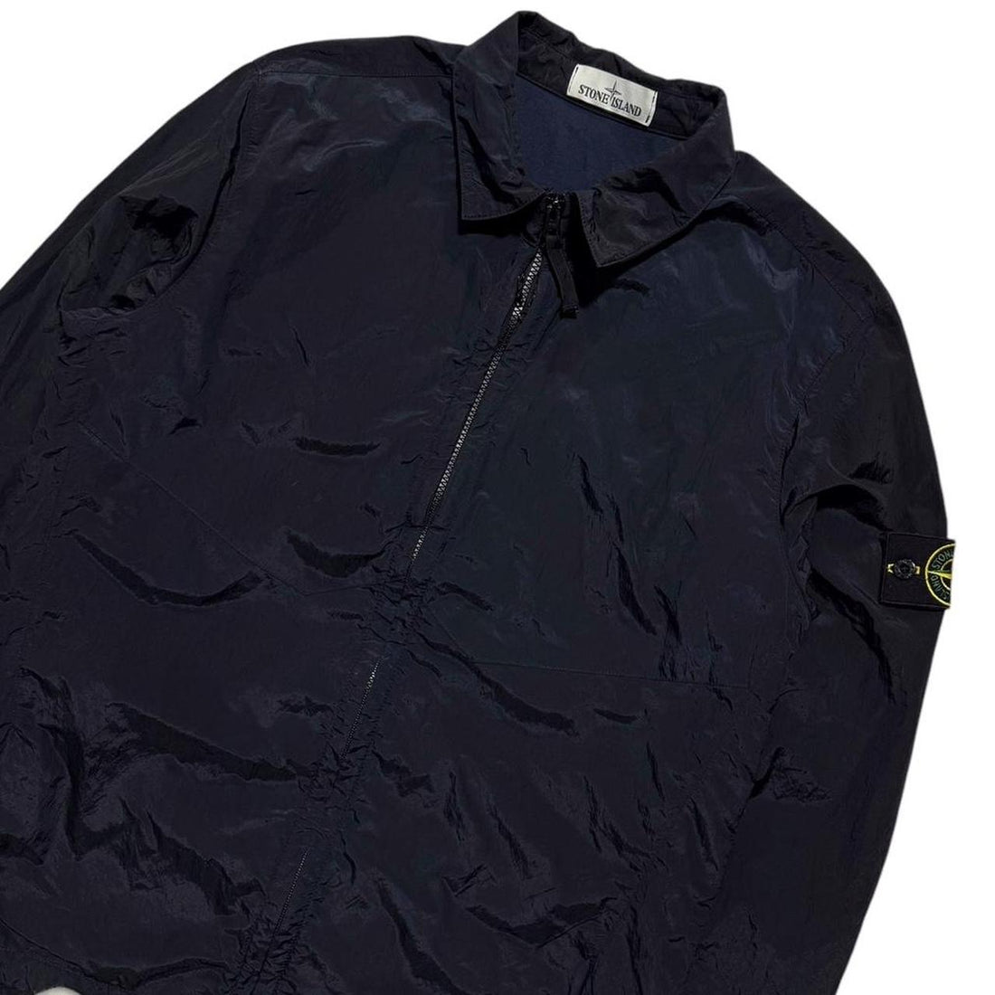 Stone Island Dark Navy Nylon Overshirt