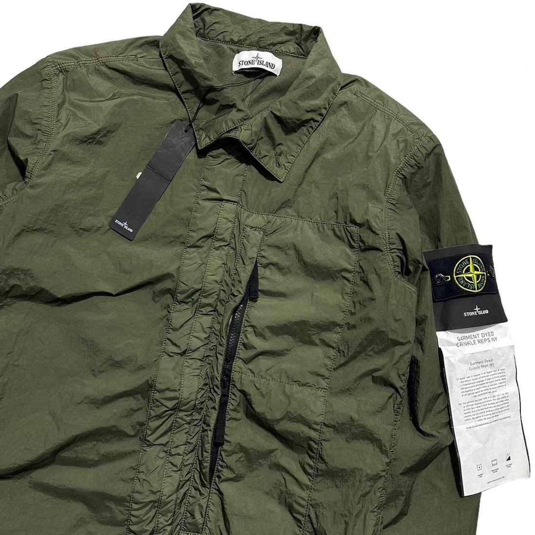 Stone Island Garment Dyed Crinkle Reps Overshirt