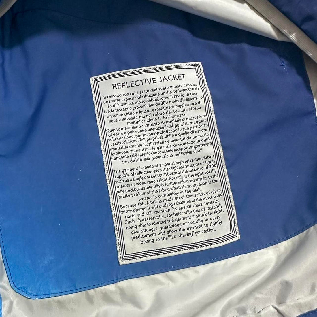 Stone Island Blue Reflective Jacket