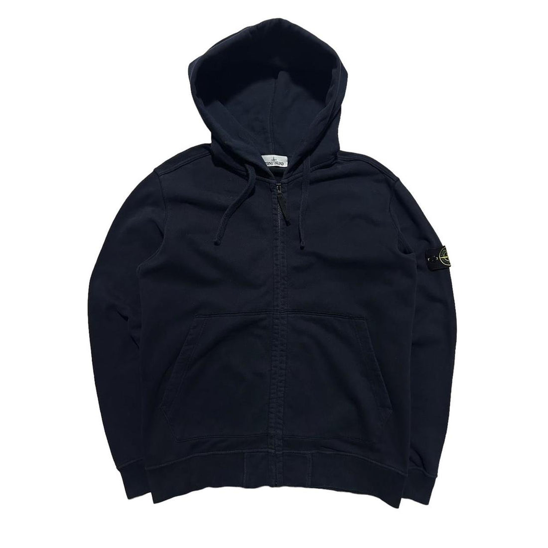 Stone Island Navy Full Zip Hoodie