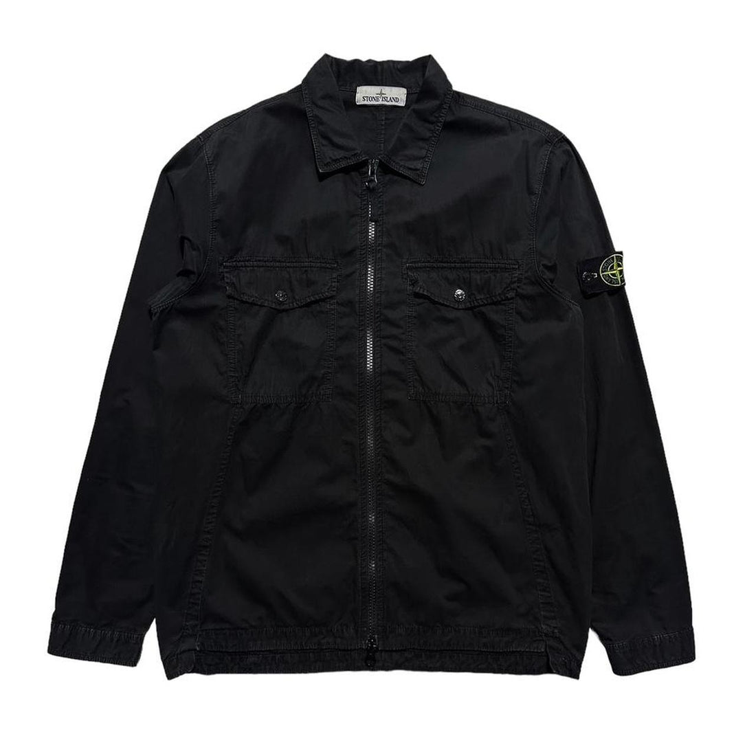Stone Island Black Double Pocket Overshirt