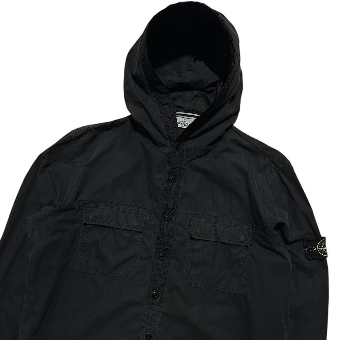 Stone Island Hooded Canvas Shirt