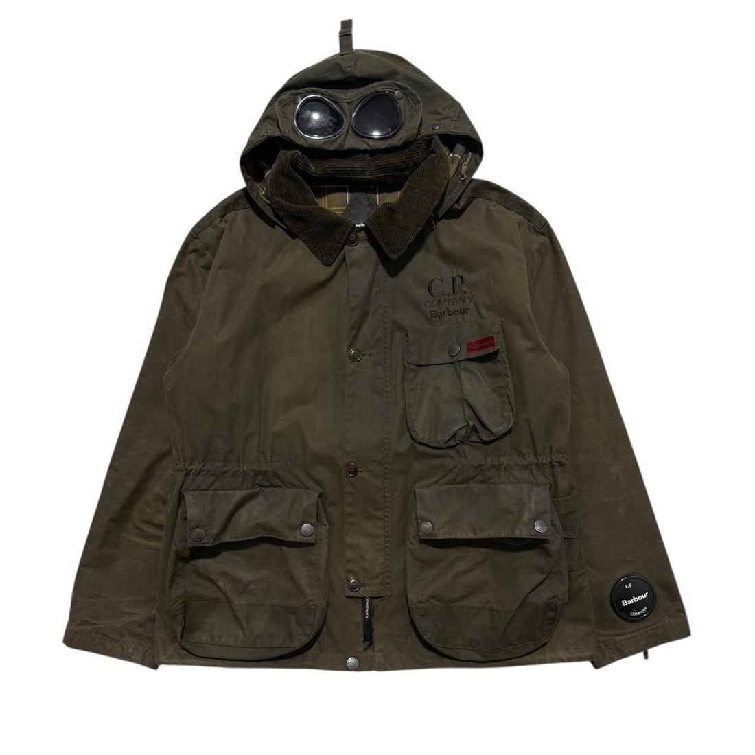 CP Company Barbour Wax Goggle Jacket