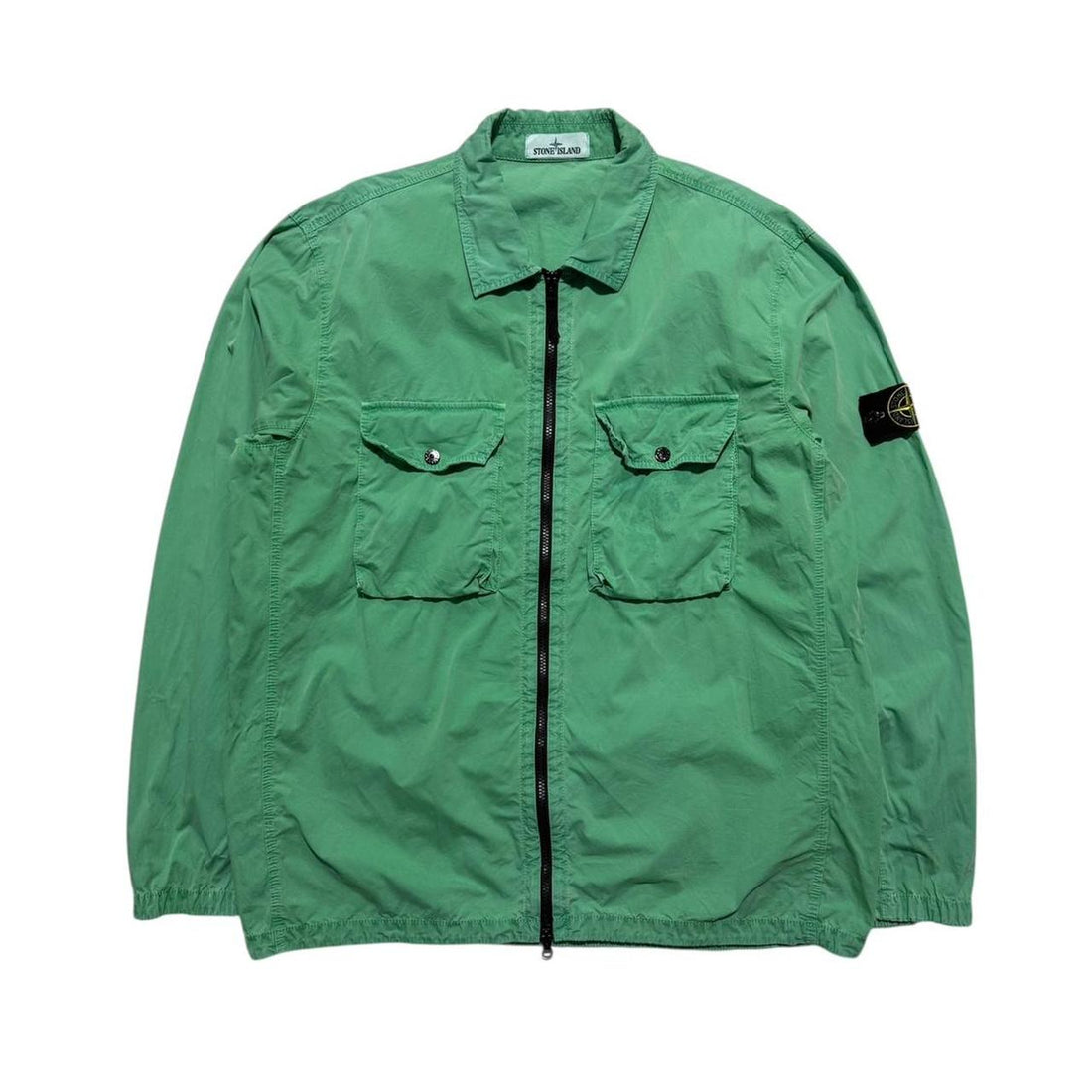 Stone Island Green Double Pocket Overshirt