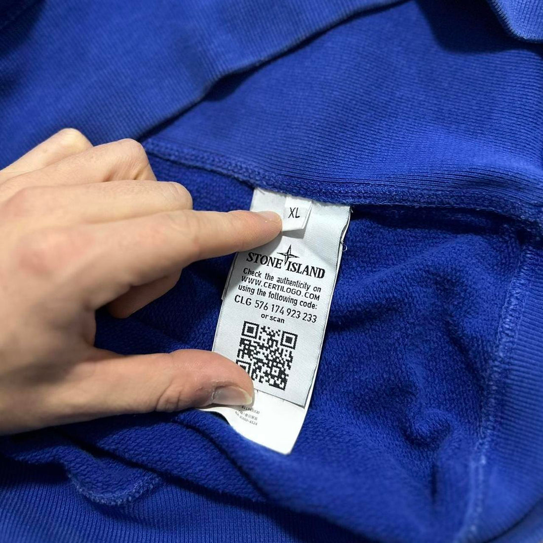 Stone Island Royal Blue Pullover Crewneck