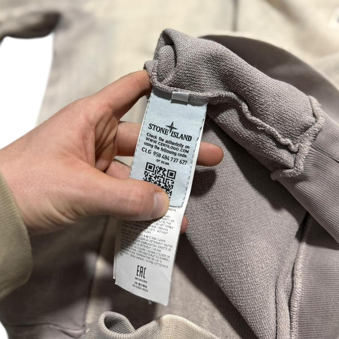 Stone Island Hand Corrosion Pullover Crewneck
