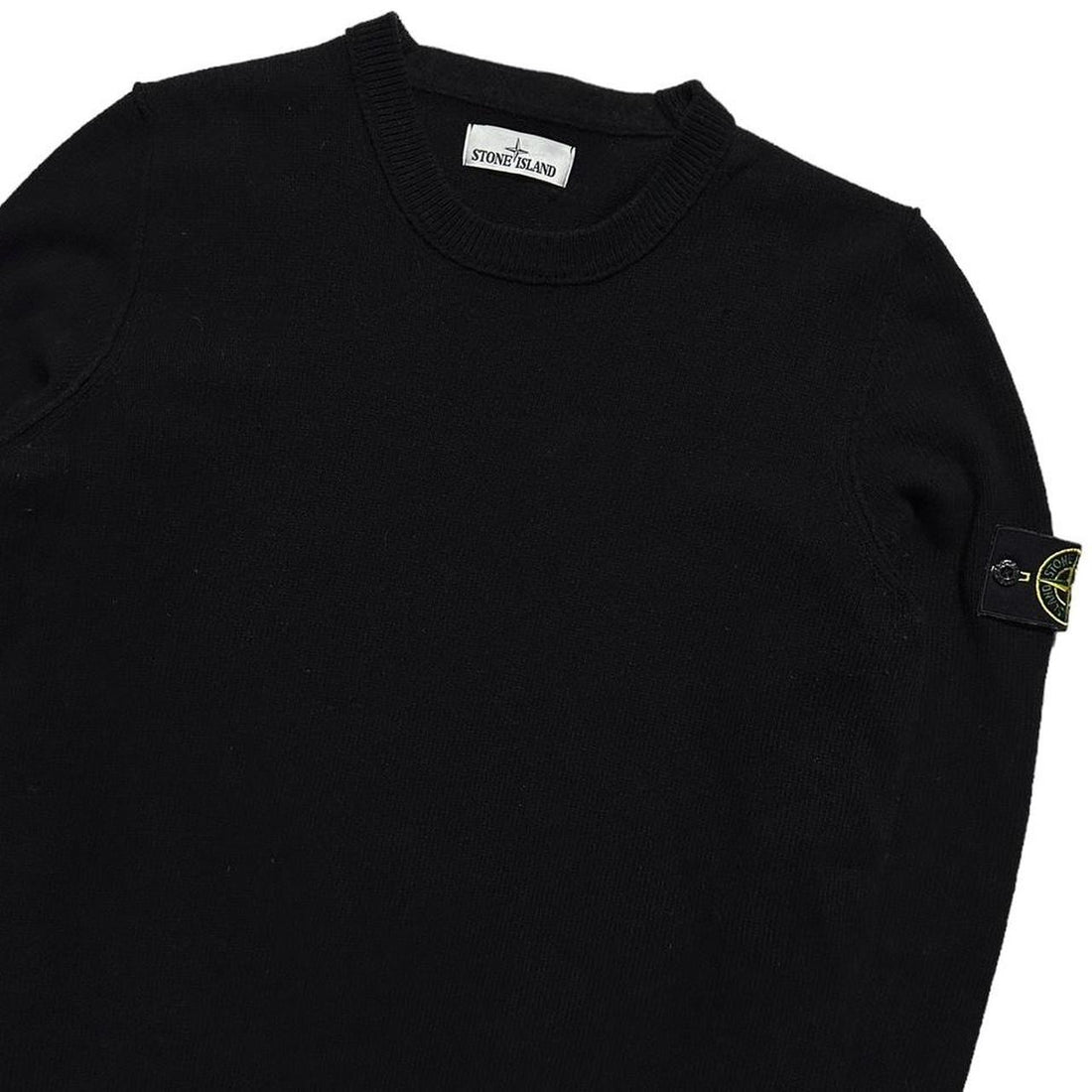 Stone Island Black Pullover Crewneck