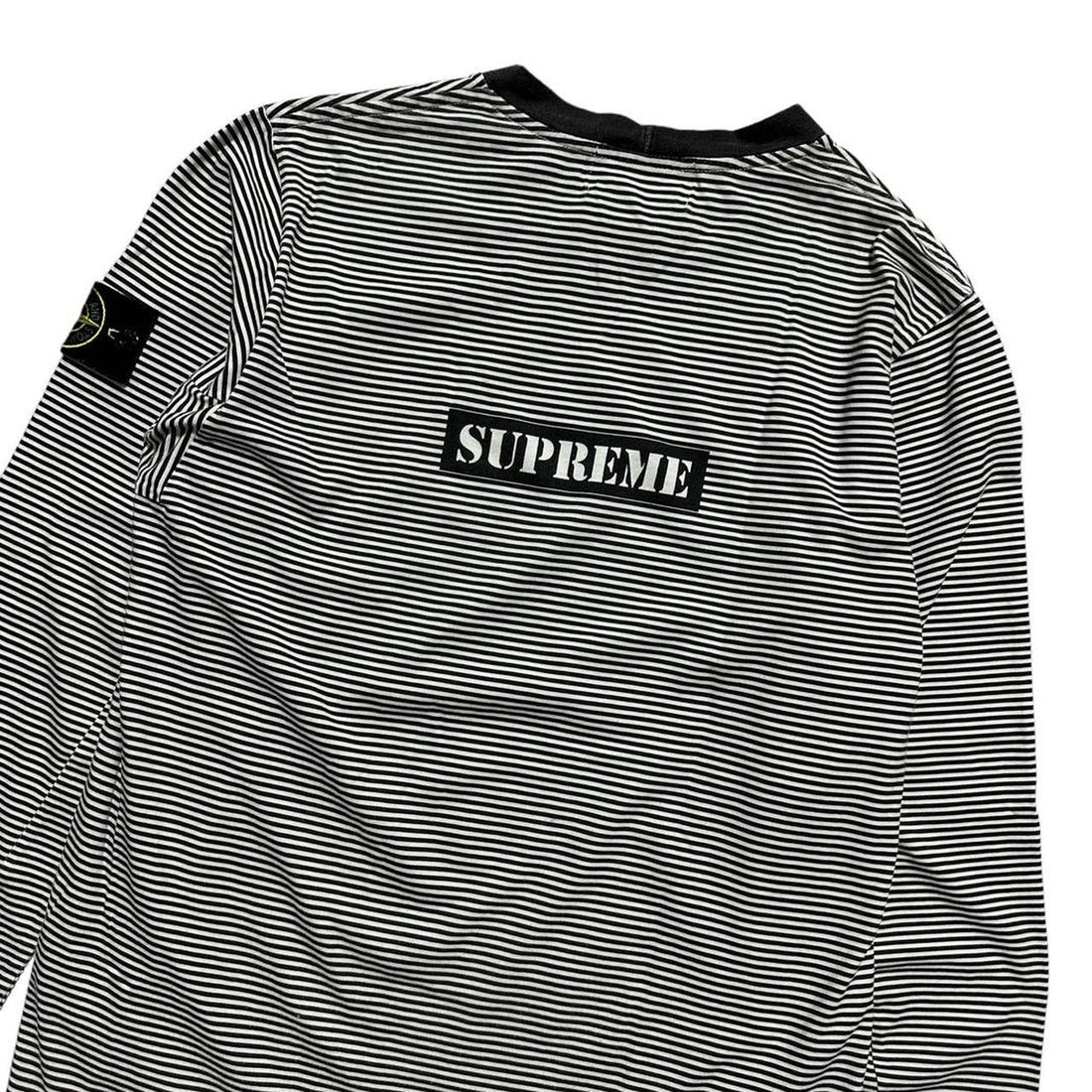 Stone Island Supreme Striped Long Sleeve Top