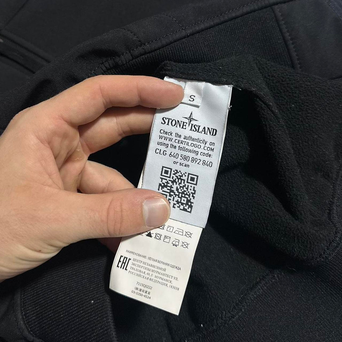 Stone Island soft shell jacket