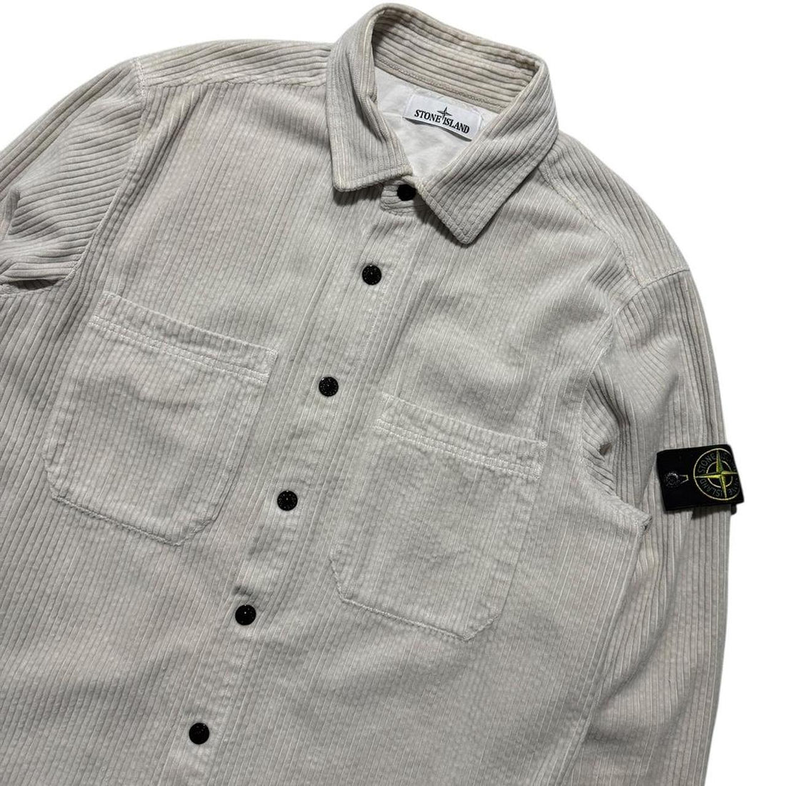 Stone Island Cream Heavy Corduroy Shirt