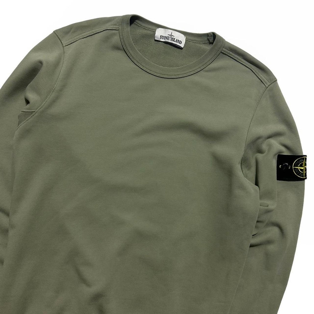 Stone Island Light Green Pullover Crewneck