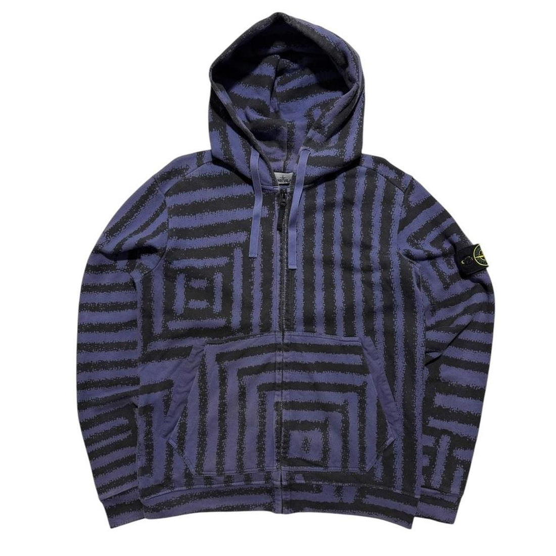 Stone Island Maze Camo Full Zip Hoodie