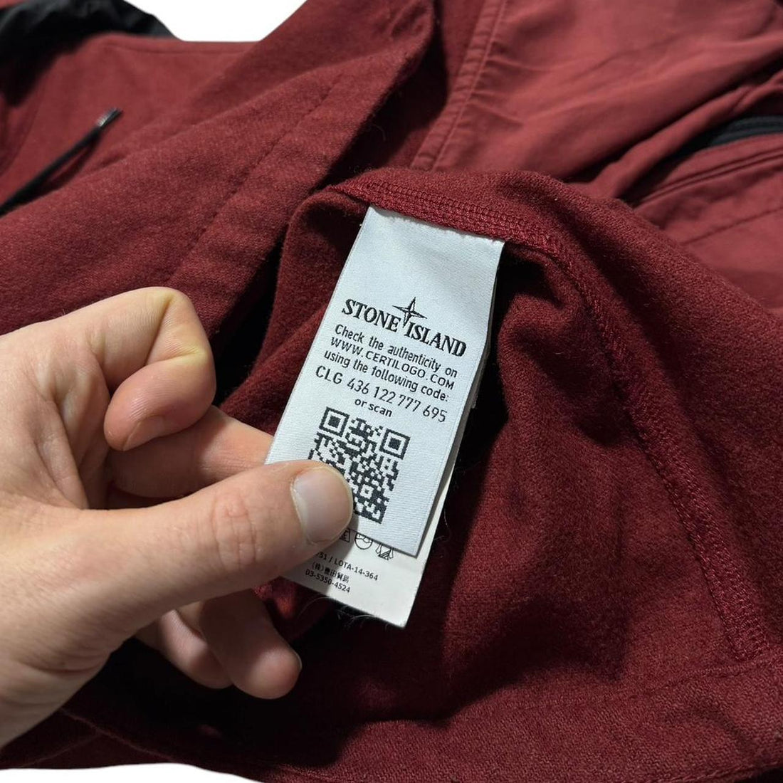 Stone Island Red Zip Jacket