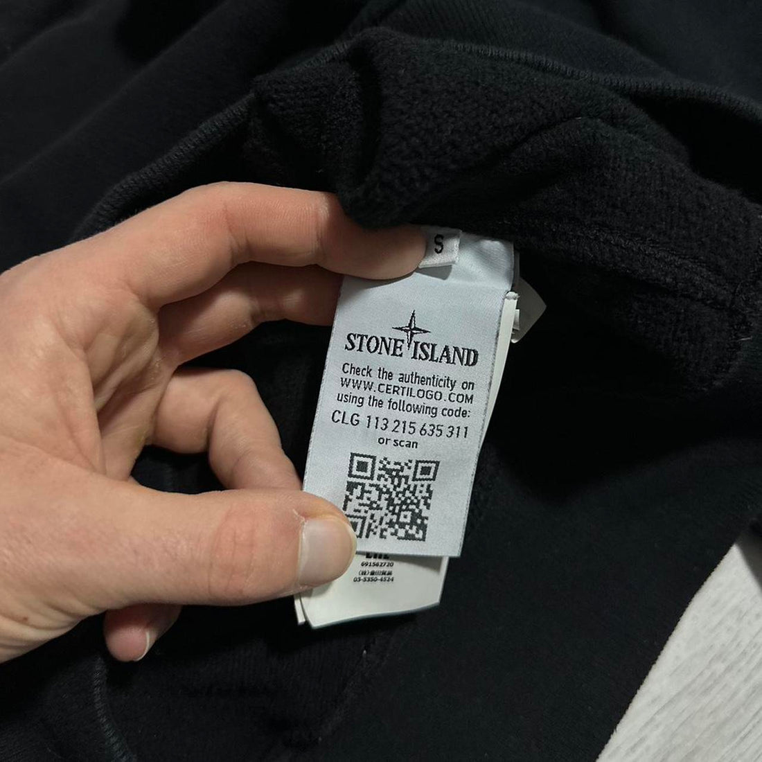 Stone Island Black Pullover Crewneck