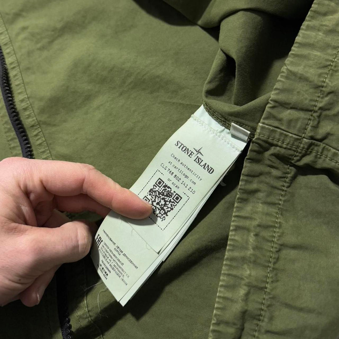 Stone Island Green Canvas Jacket