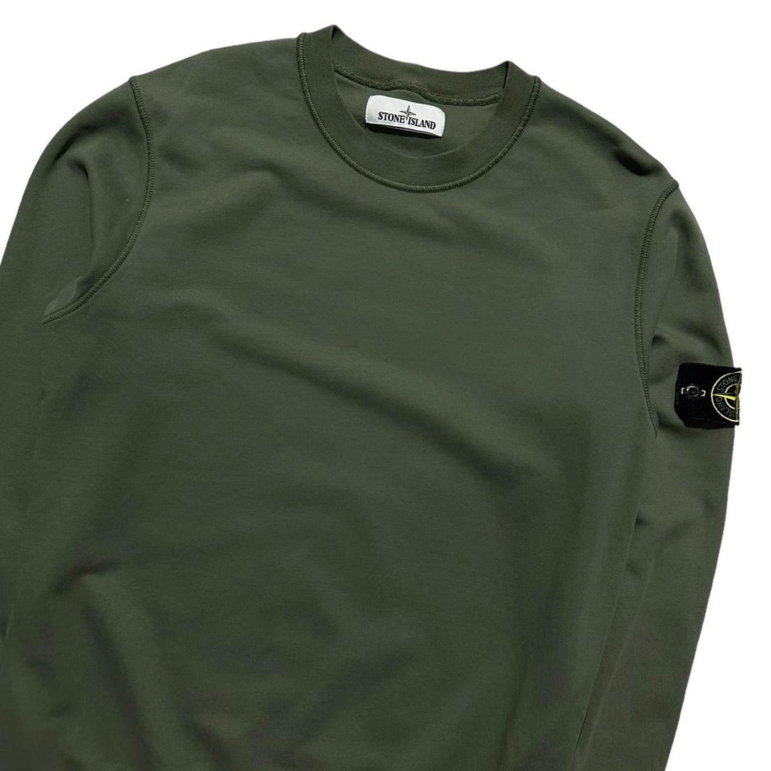 Stone Island Green Pullover Crewneck