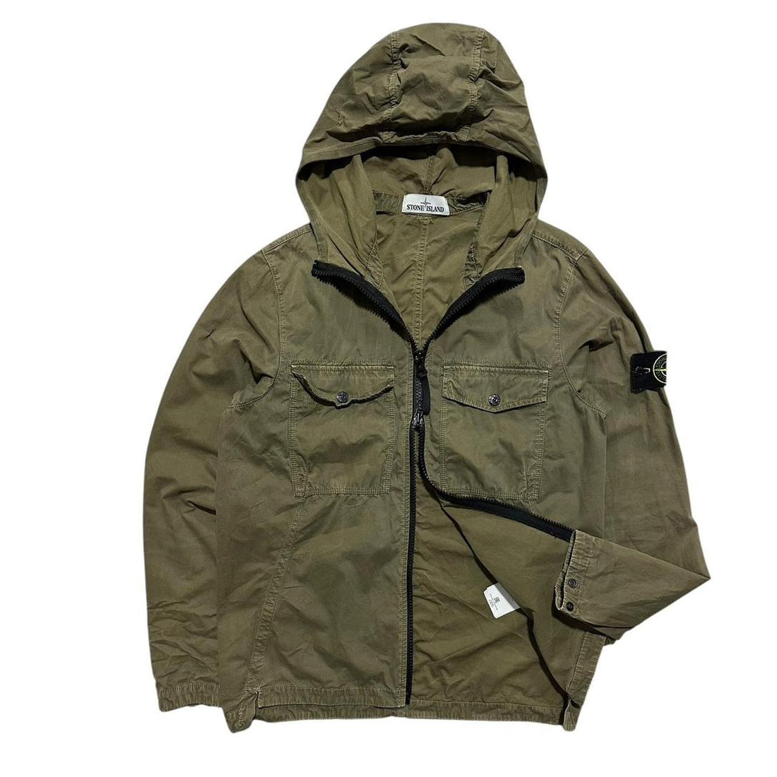 Stone Island Hooded Canvas Jacket