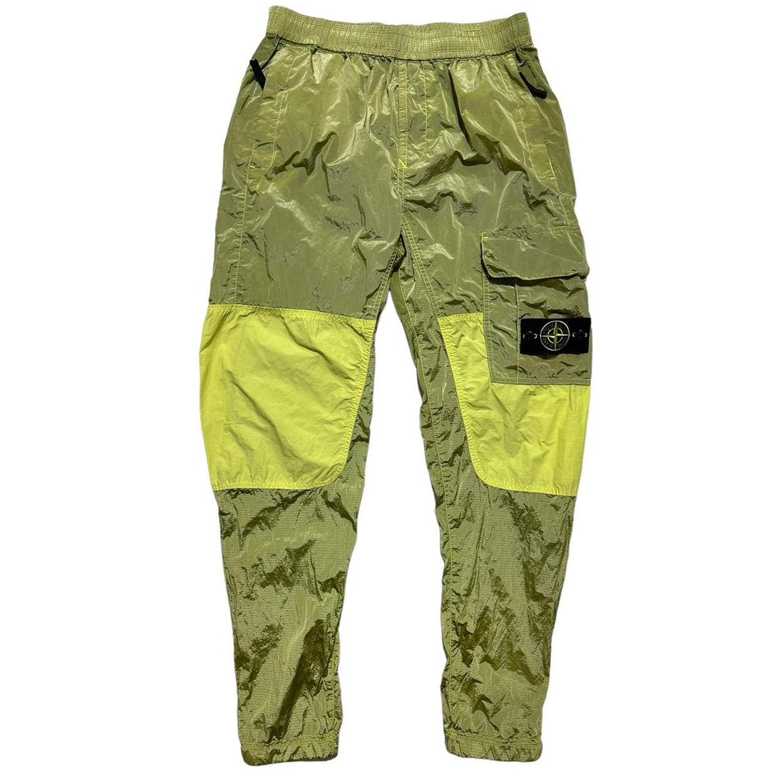 Stone Island Green Nylon Ripstop Bottoms