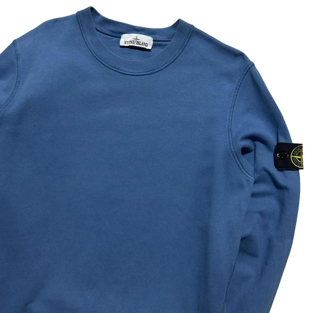 Stone Island Blue Pullover Crewneck