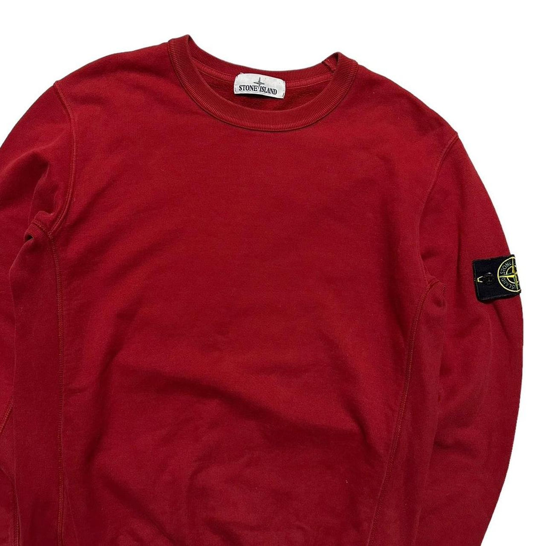 Stone Island Red Pullover Crewneck