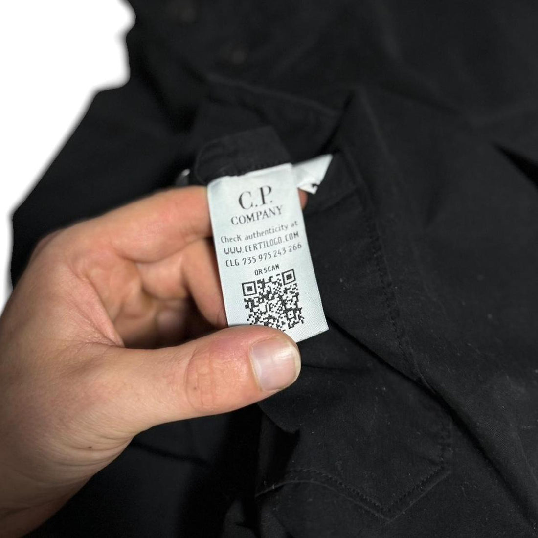 CP Company Black Pullover Smock Jacket
