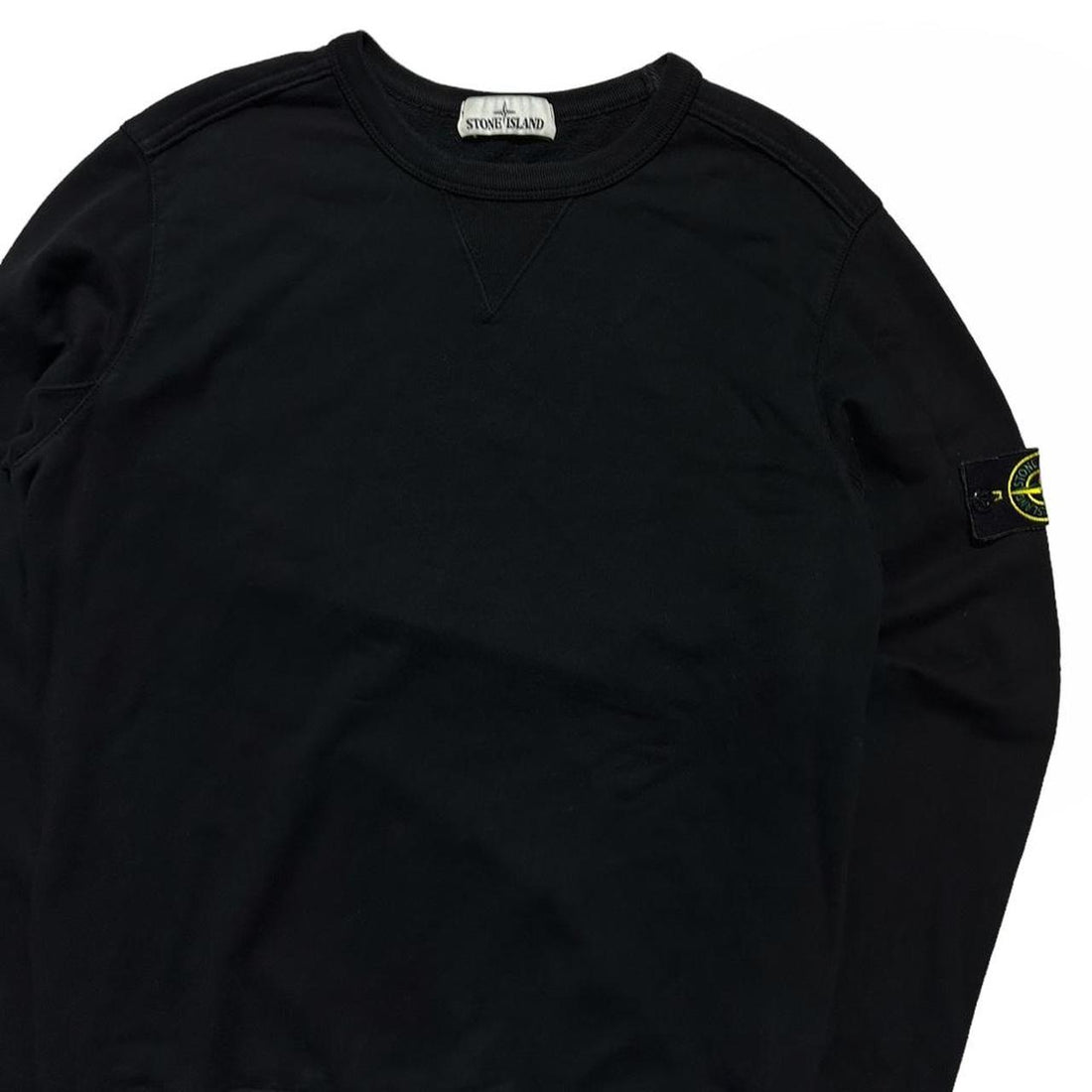 Stone Island Black Pullover Crewneck