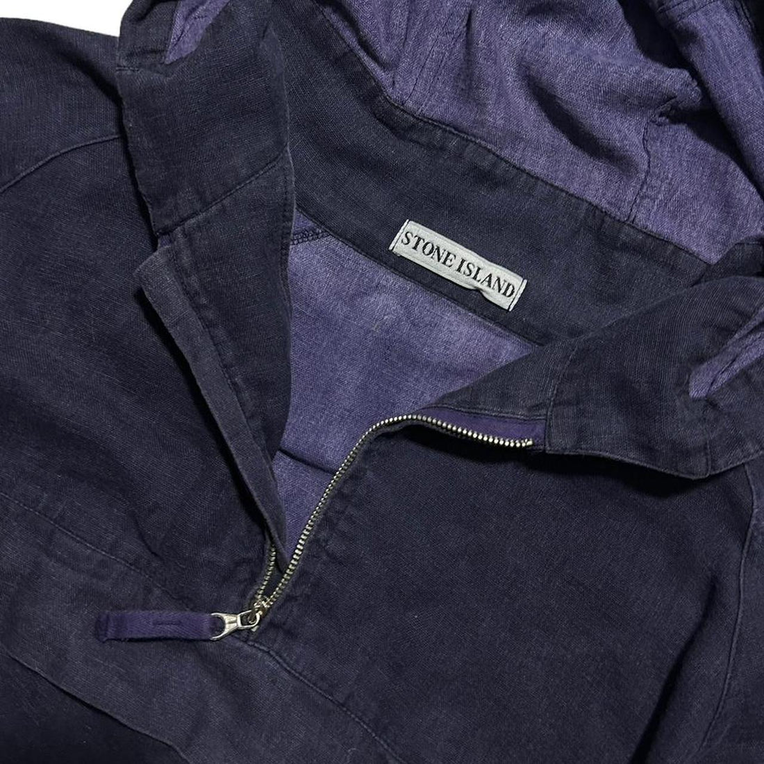 Stone Island 1999 Quarter Zip Cotton Jacket