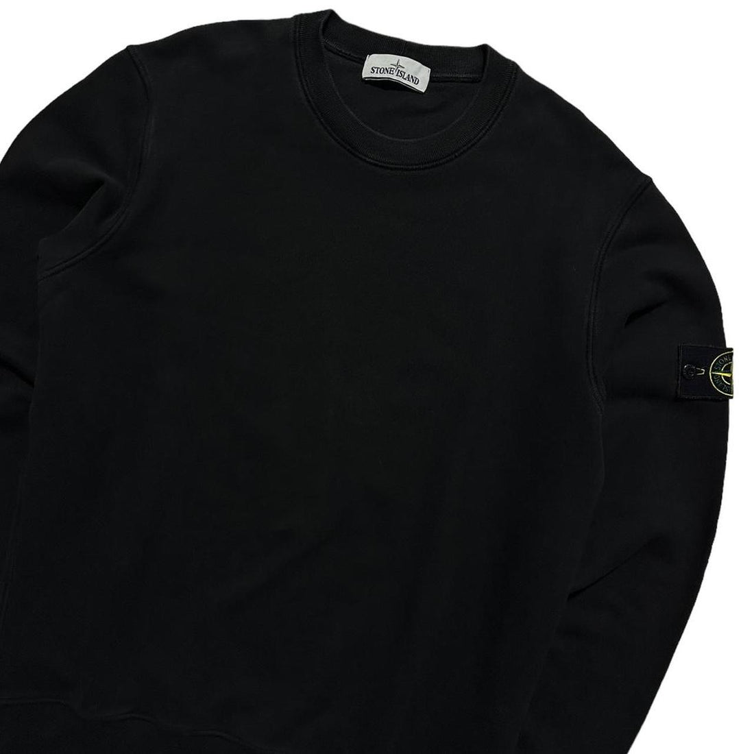 Stone Island Black Pullover Crewneck