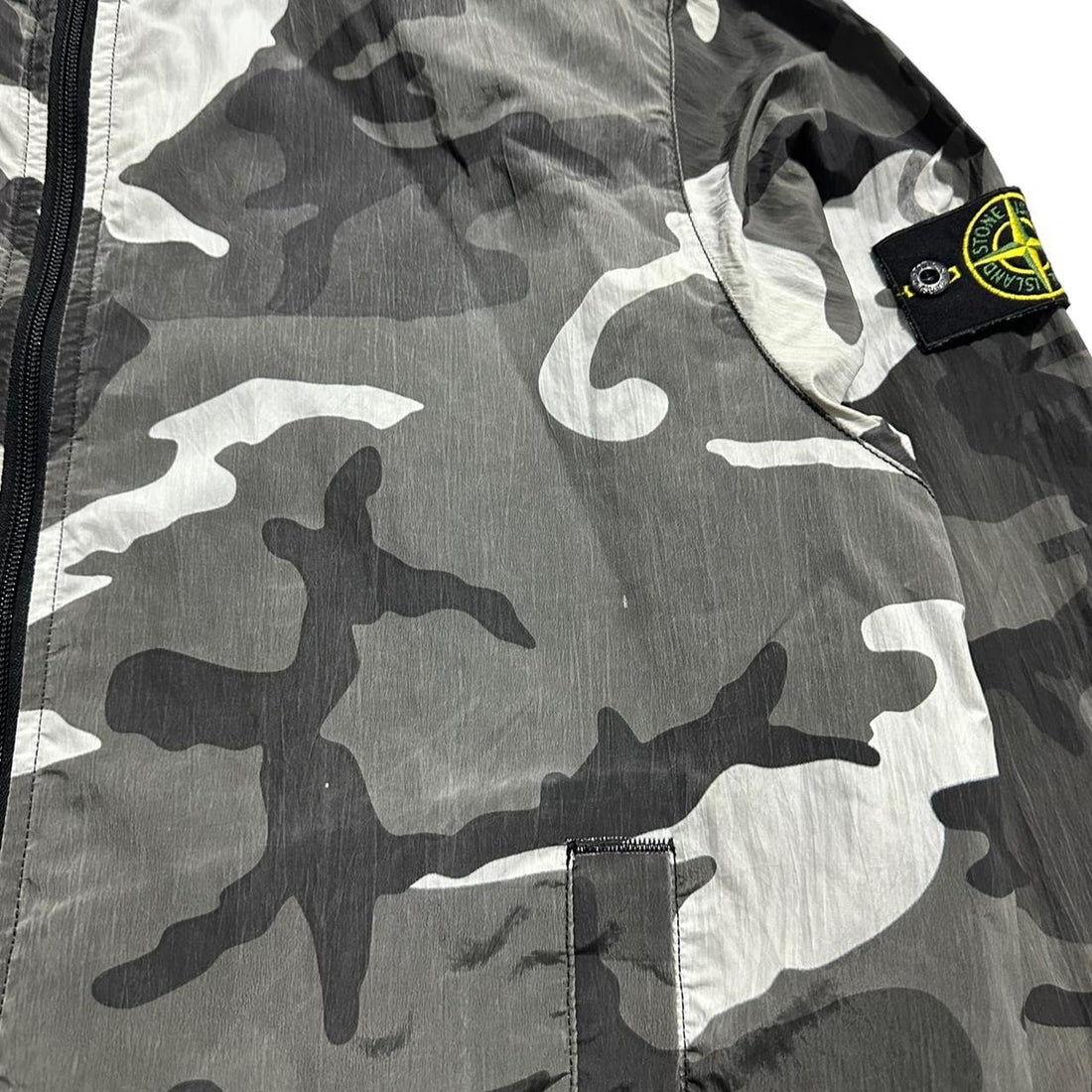 Stone Island White Camo Nylon Jacket