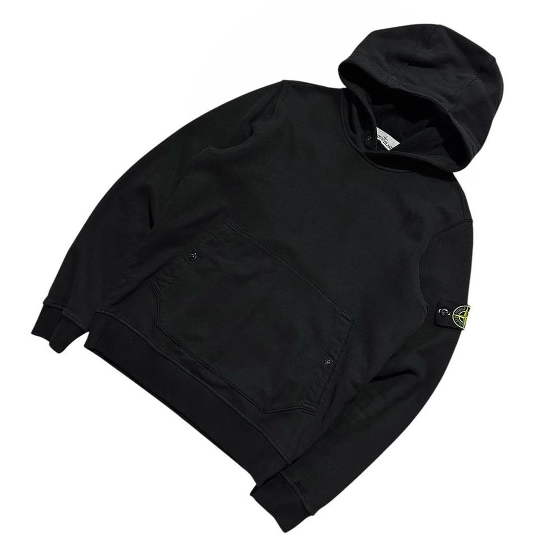 Stone Island Black Pullover Hoodie