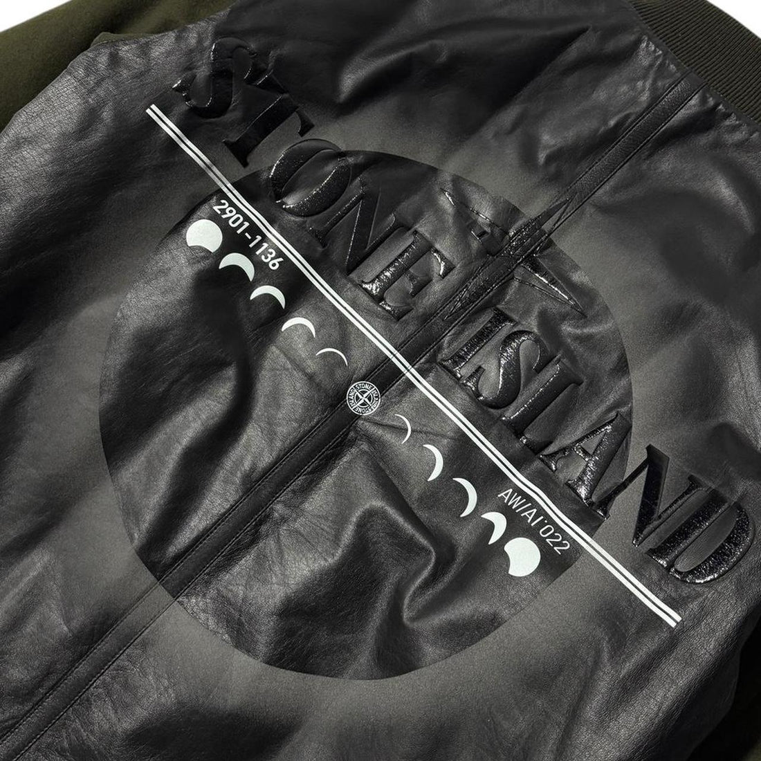 Stone Island Featherweight Leather Moon Jacket