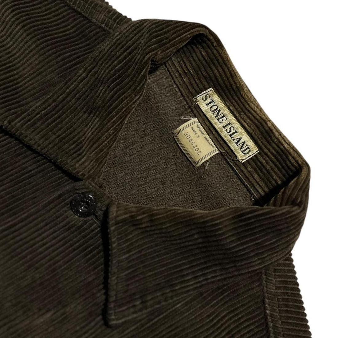 Stone Island Brown Heavy Corduroy Shirt