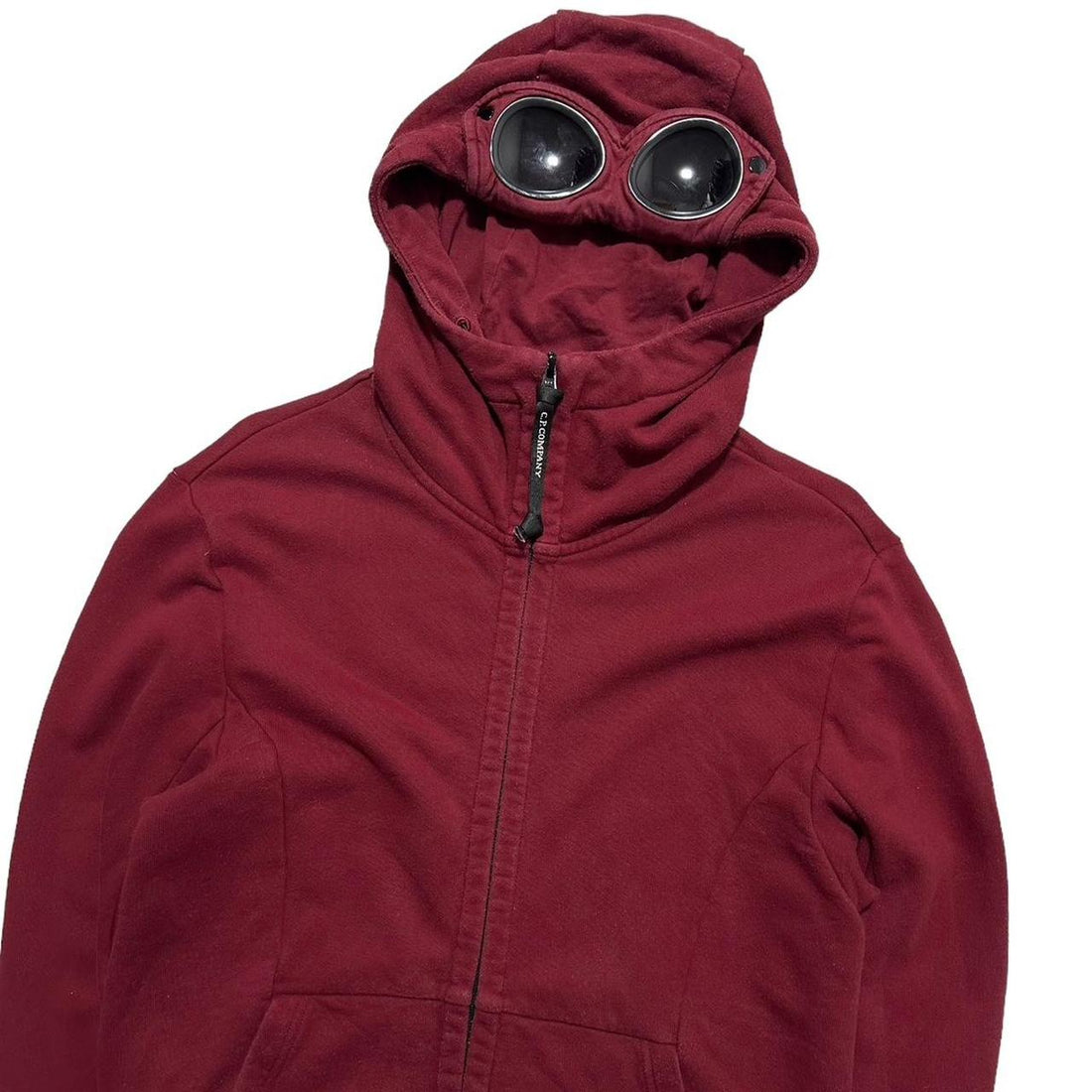 CP Company Dark Red Goggle Hoodie