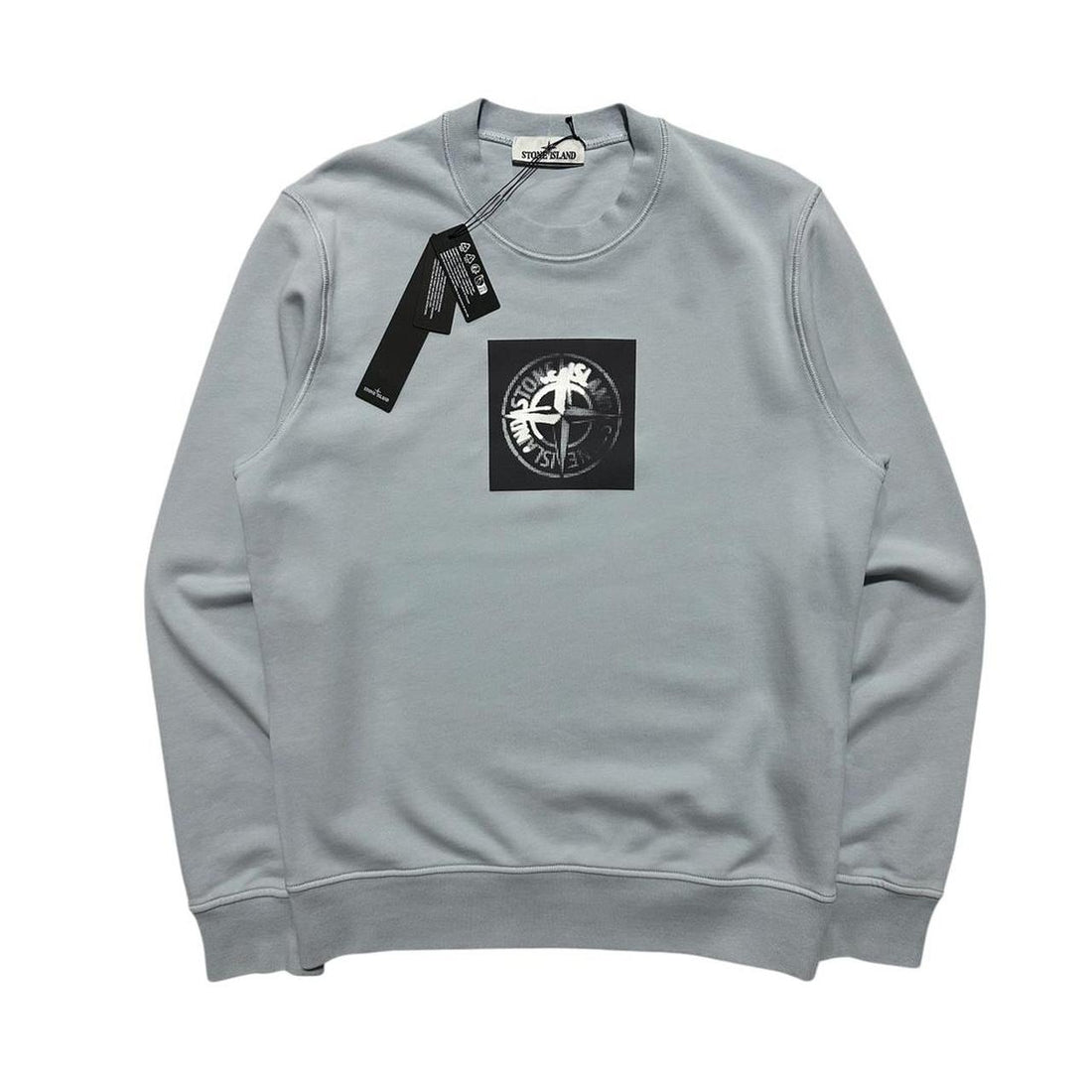 Stone Island Light Blue Pullover Crewneck