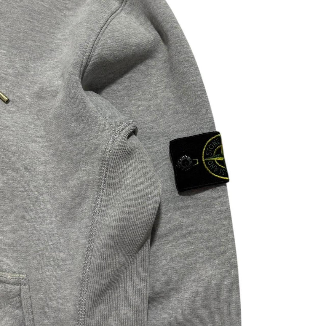 Stone Island Grey Zip Up Hoodie