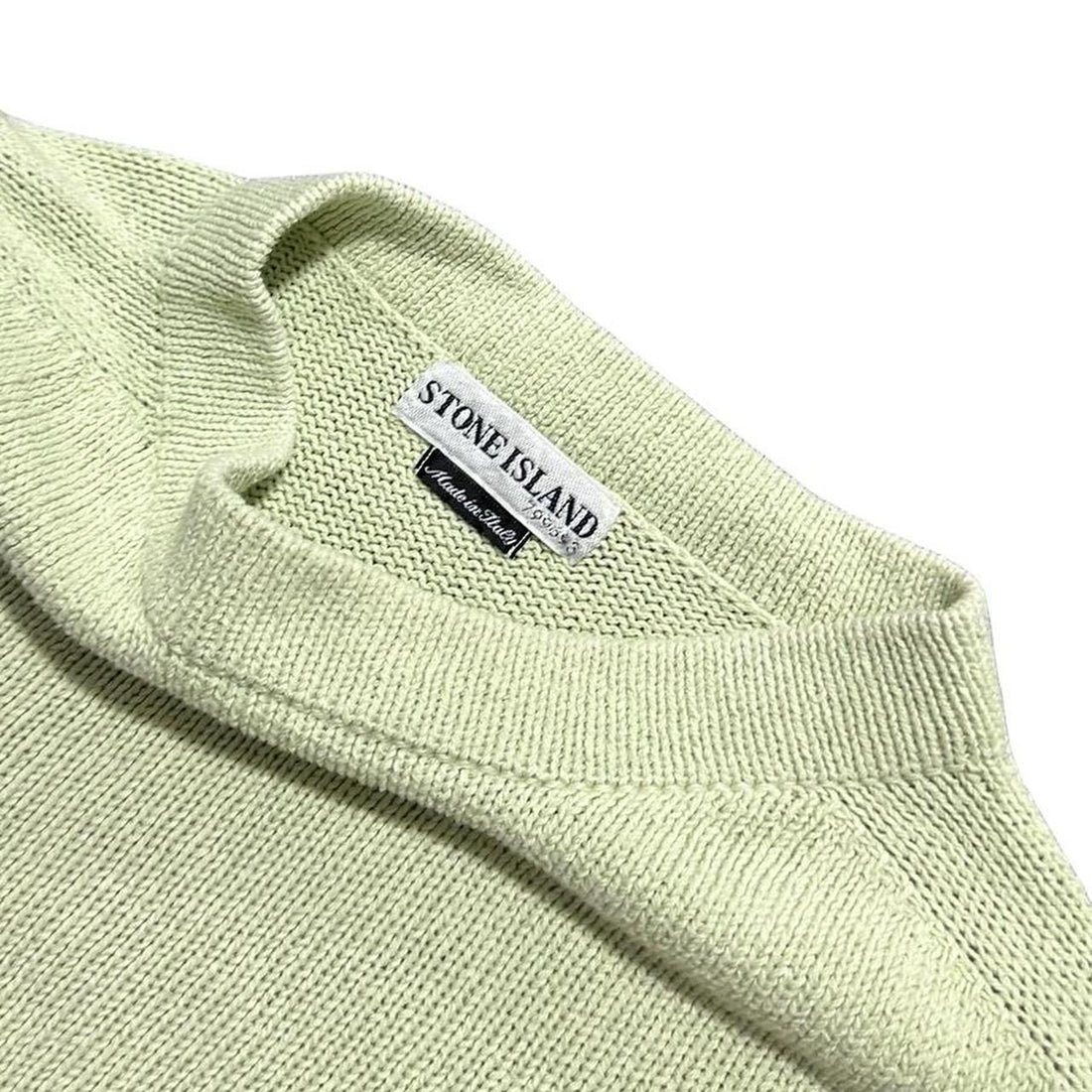 Stone Island Lime Knit Jumper