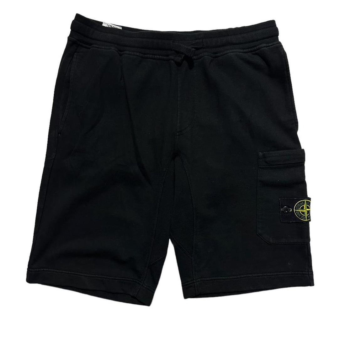 Stone Island Black Cotton Shorts