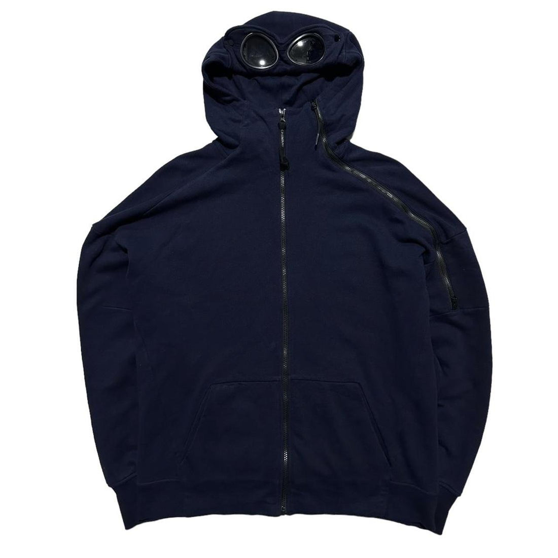 CP Company Navy Goggle Hoodie
