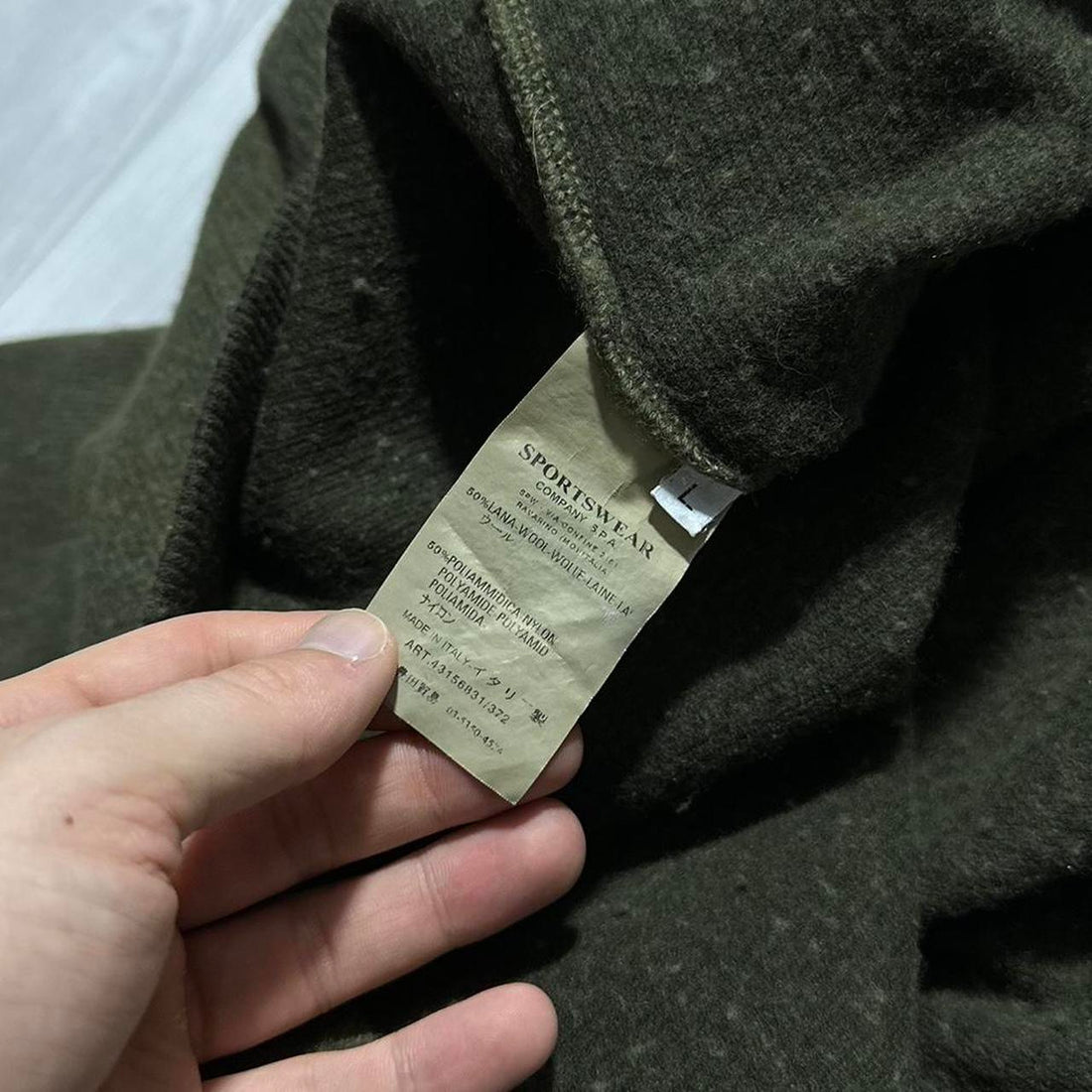 Stone Island Wool Quarter Zip