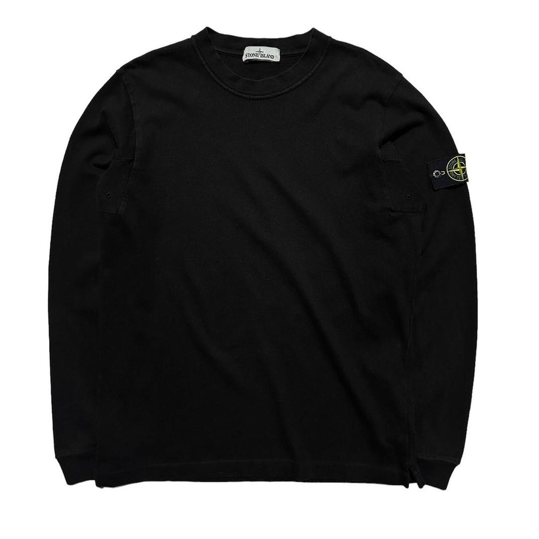 Stone Island Black Thin Pullover Crewneck