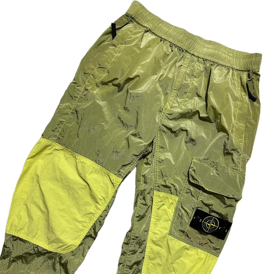 Stone Island Green Nylon Ripstop Bottoms