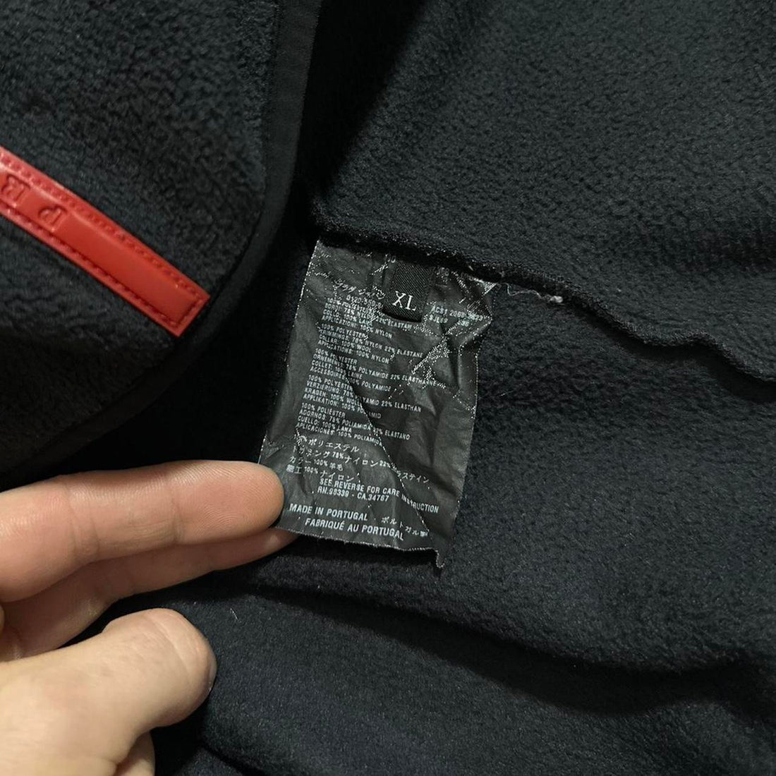 Prada Half Zip Fleece Pullover