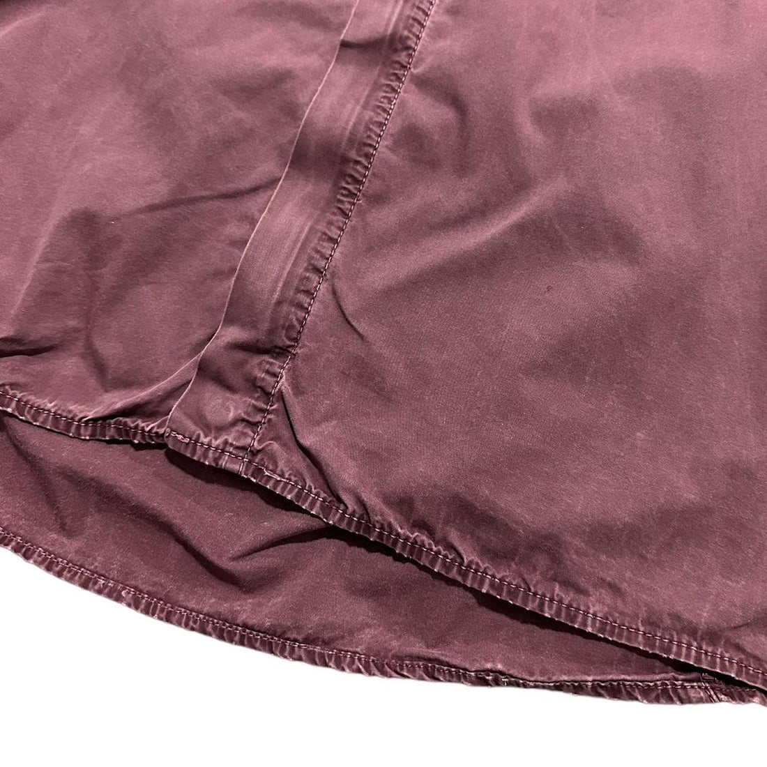 Stone Island burgundy side pocket overshirt