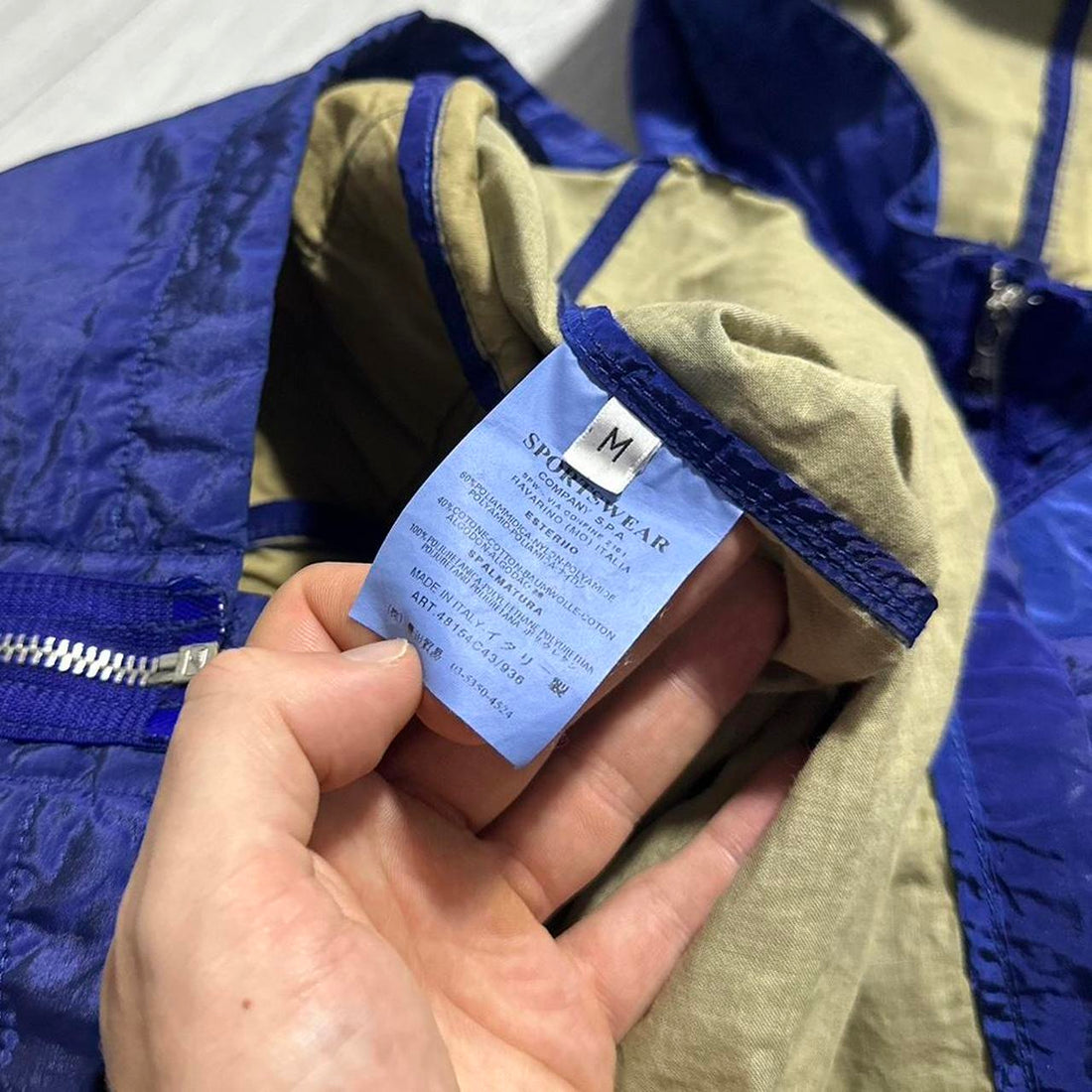 Stone Island Blue Nylon Jacket