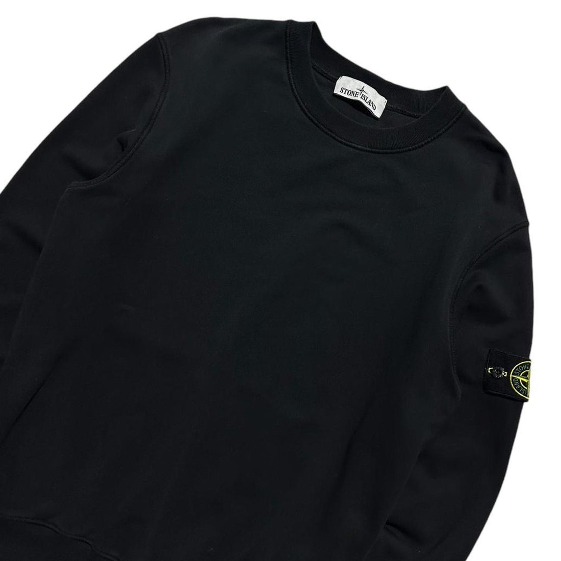 Stone Island Black Pullover Crewneck