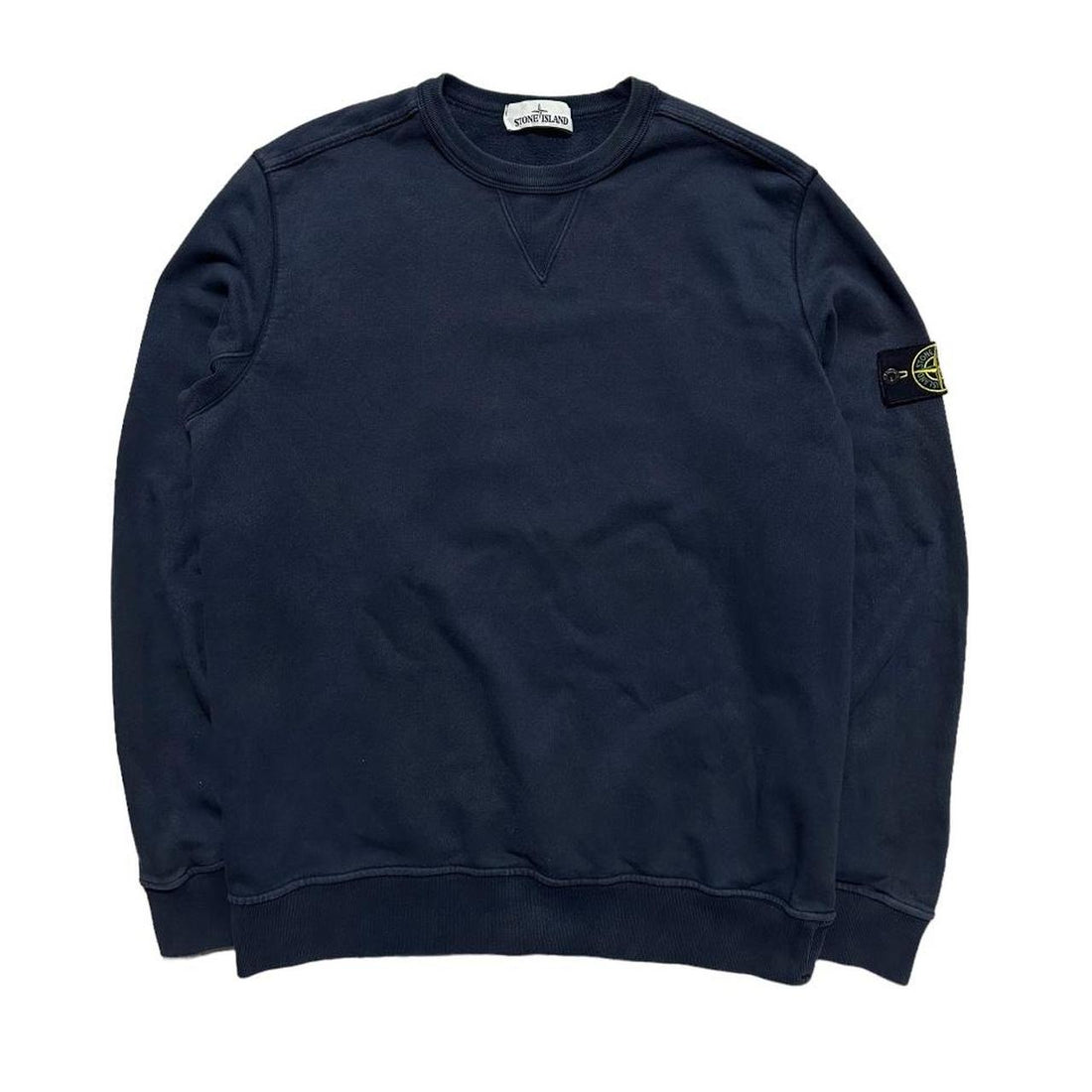 Stone Island Blue Pullover Crewneck